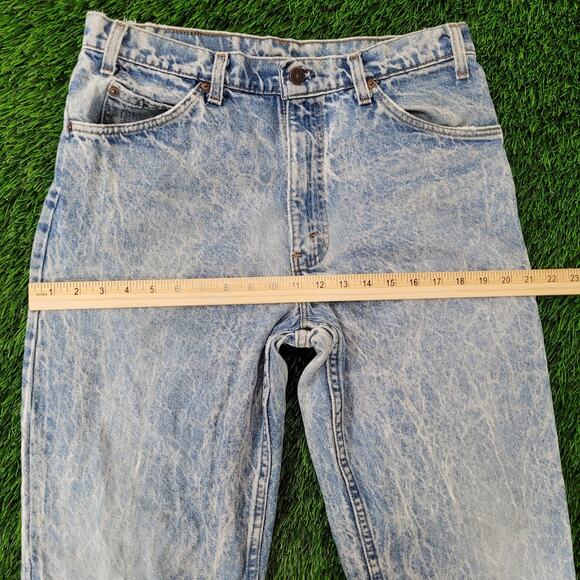 Vintage LEVIS 550 Tapered Baggy Jeans 32x29 Acid-Wash USA - Picture 14 of 16